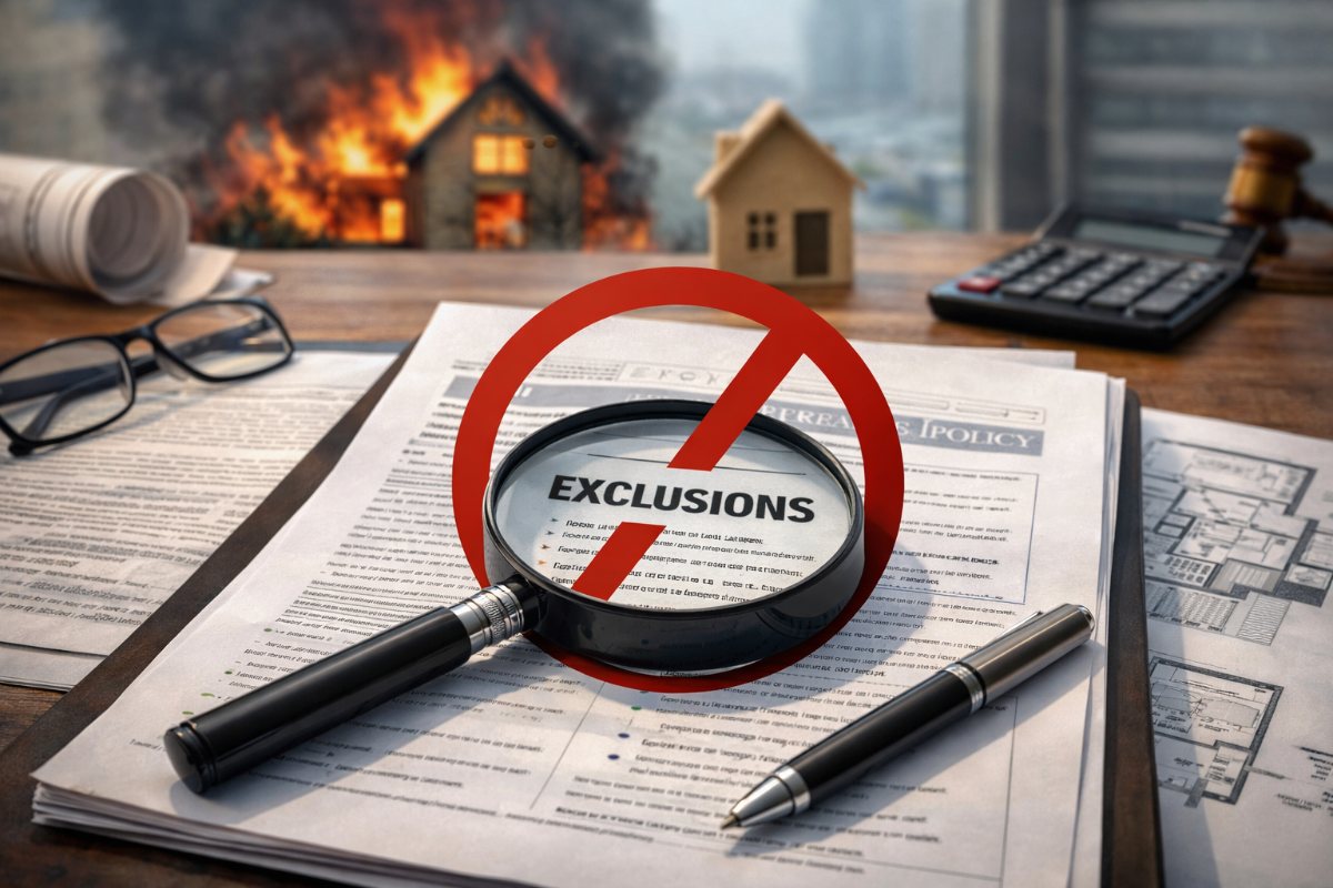 Identificação de exclusões em apólices